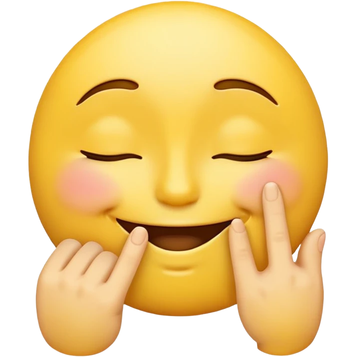 Smile emoji shush emoji