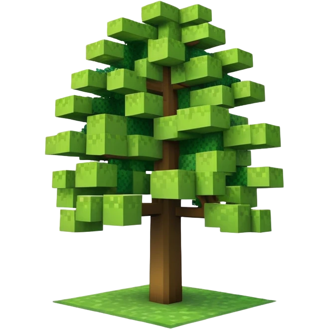 Minecraft tree emoji