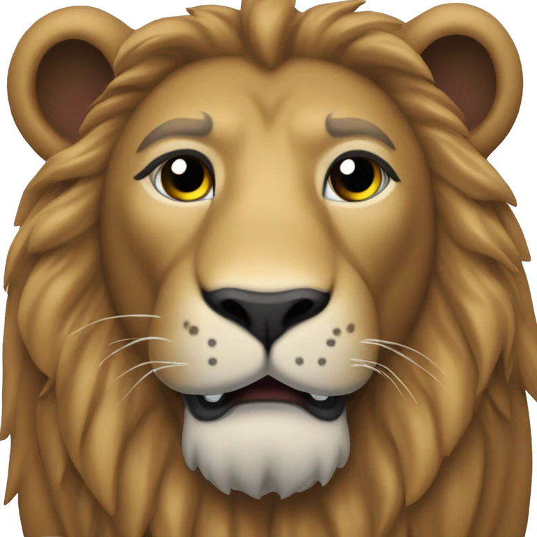 a lion with a fc barcelona 24/25 jersey emoji