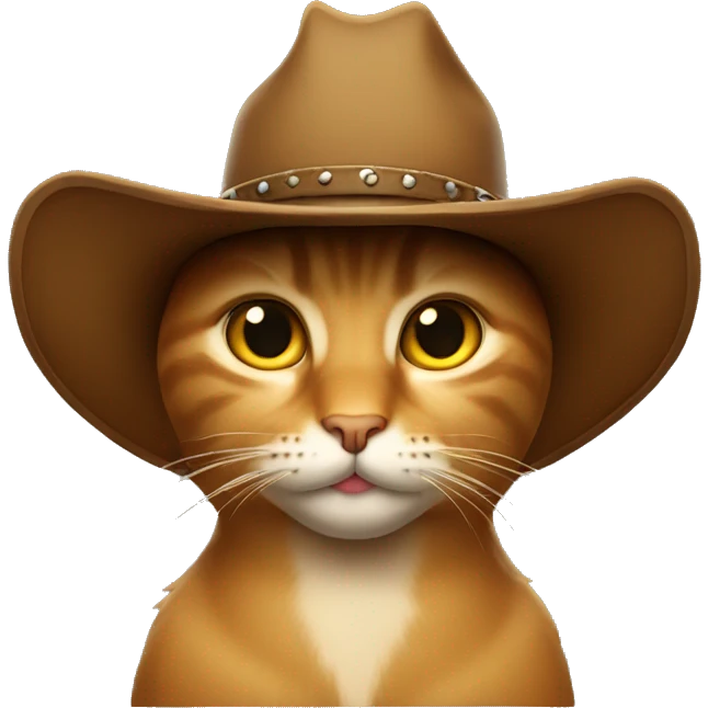 "Cat wit cowboy hat" emoji