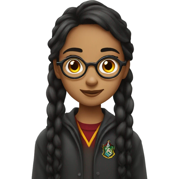pretty girl watching harry potter emoji