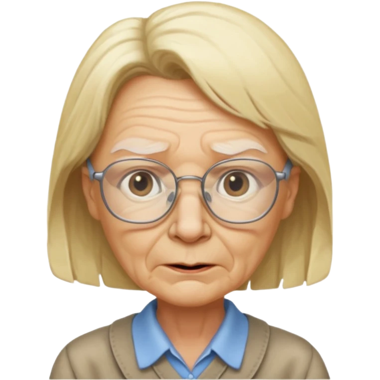 scary old blond math teacher emoji