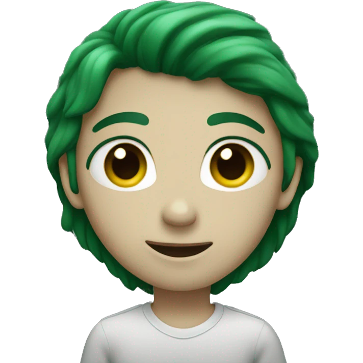 A dark green heart emoji