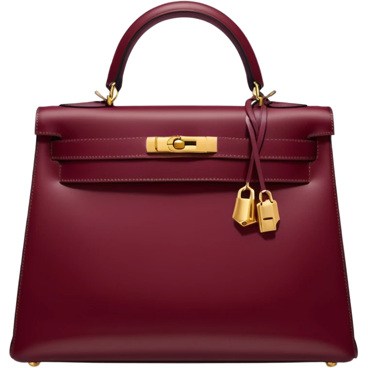 hermes kelly burgundy color bag  emoji