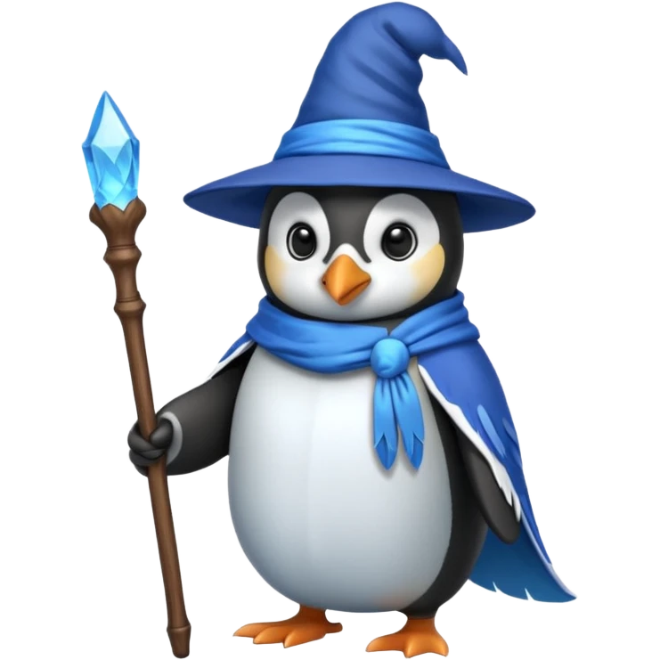 Penguin Wizard emoji