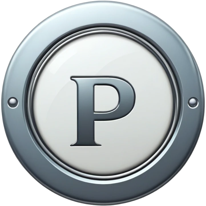 Prefect badge with a huge « P » in the middle emoji