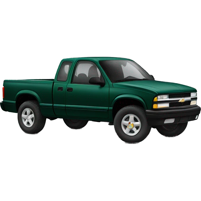 dark green chevrolet s10 1997 emoji