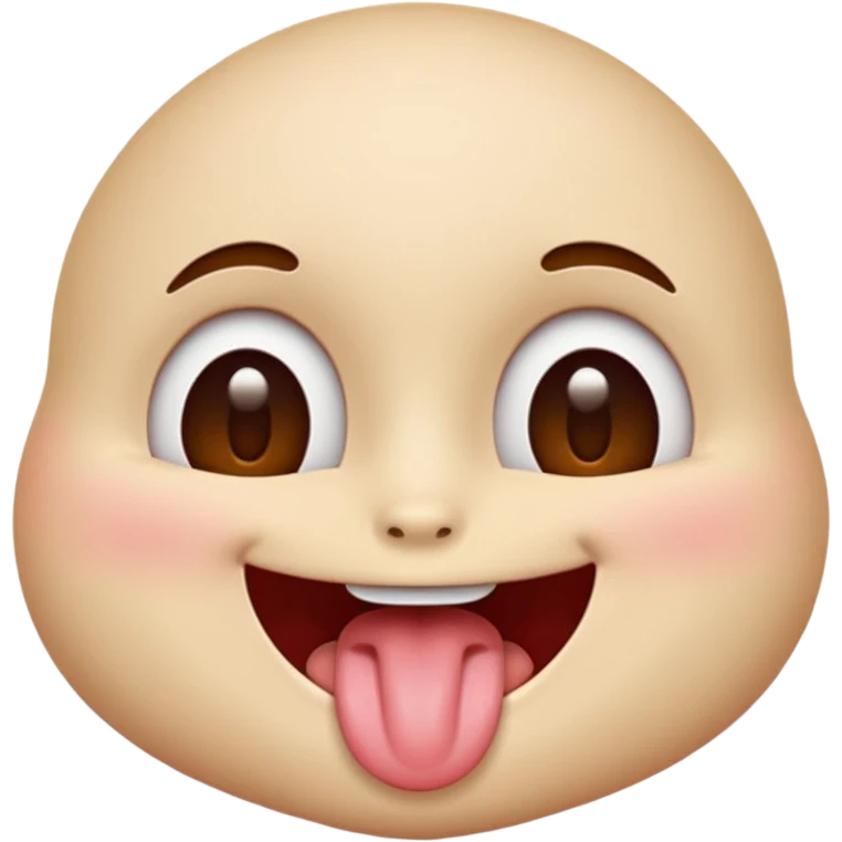 Face with tongue out, smiling and blushing and eyes rolled back  emoji