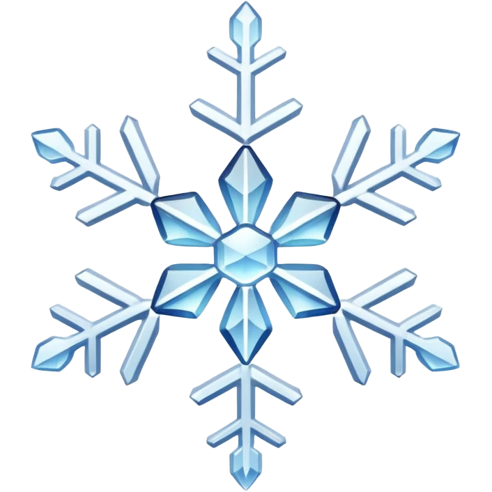 white snowflake white emoji