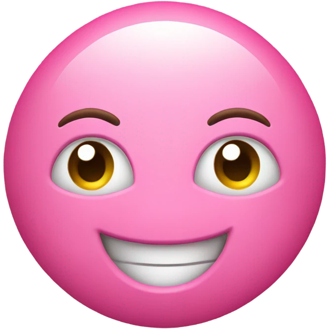 Pink giggling emoji  emoji