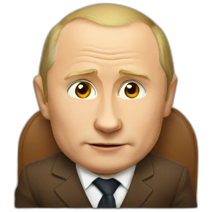Putin seat on bear emoji