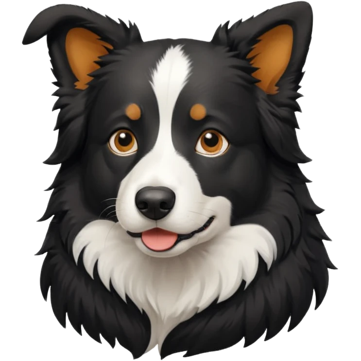 black bordercollie emoji
