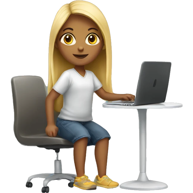 Girl with laptop emoji
