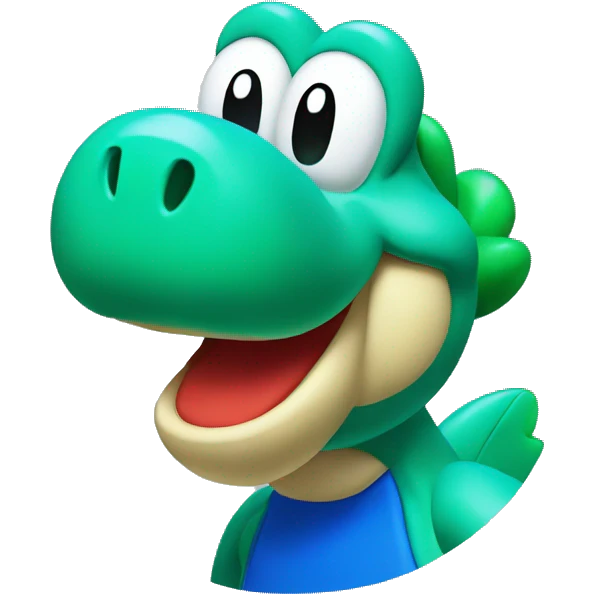 blue yoshi mario emoji