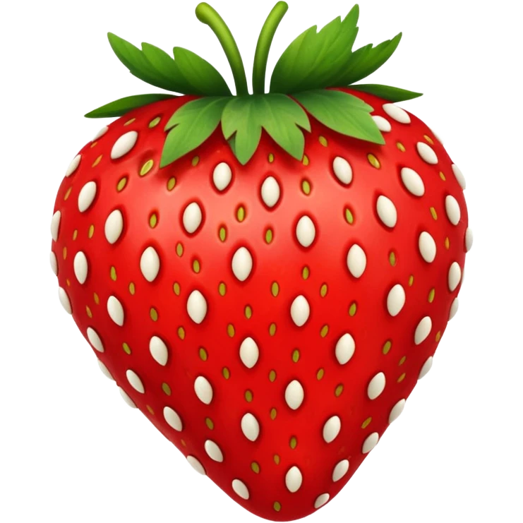 strawberry with seeds emoji