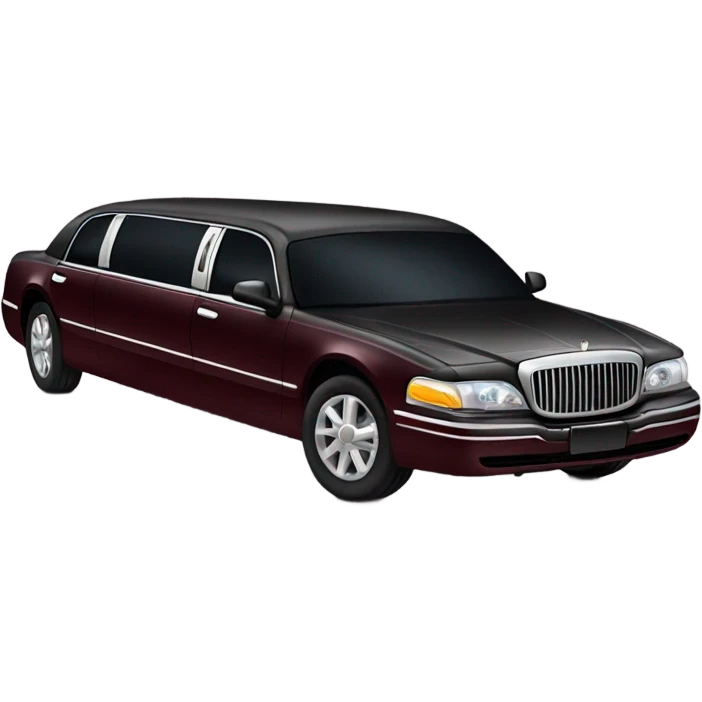 Dark red limousine  emoji