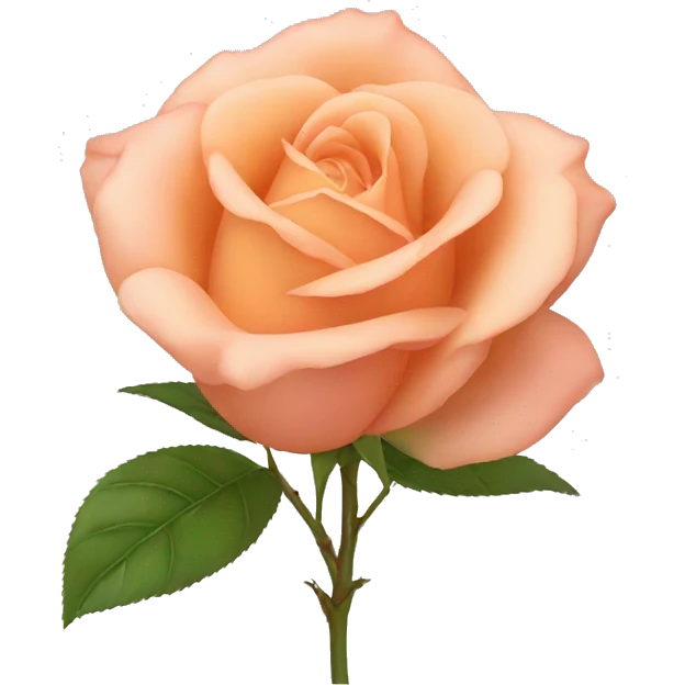 Peach shade rose emoji