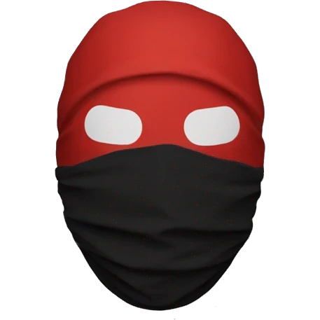 twenty one pilots clancy red and black baggy mask emoji