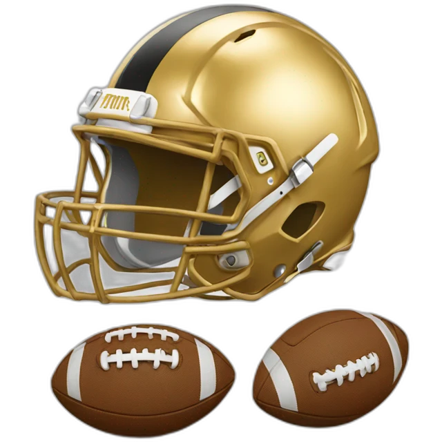 Golden football emoji