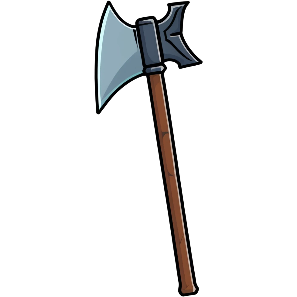 cartoon pickaxe emoji