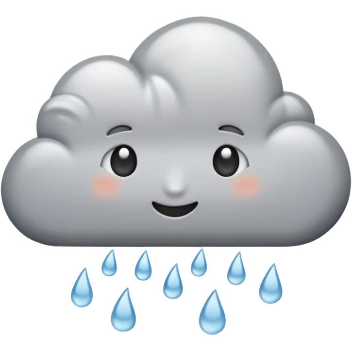 rainy day with soft clouds emoji