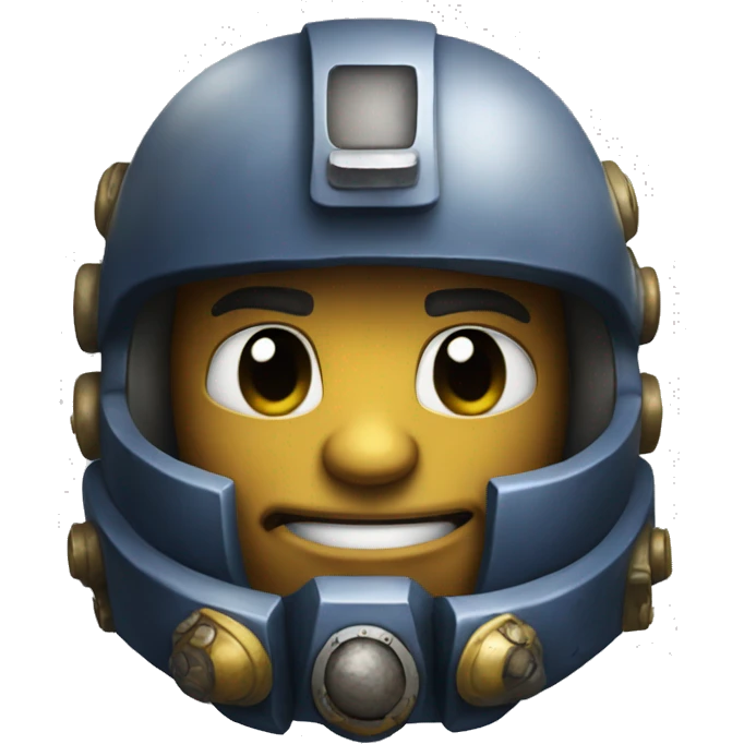 space marine with a smile emoji
