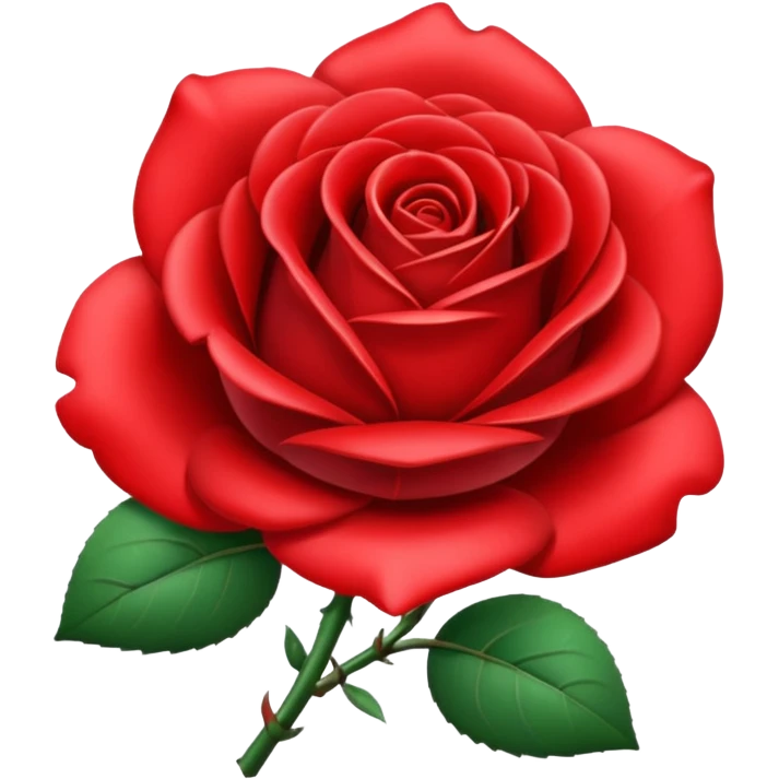 metal rose, without green leaves, just flower emoji