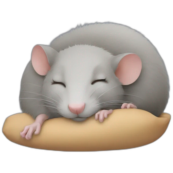 rat sleeping emoji