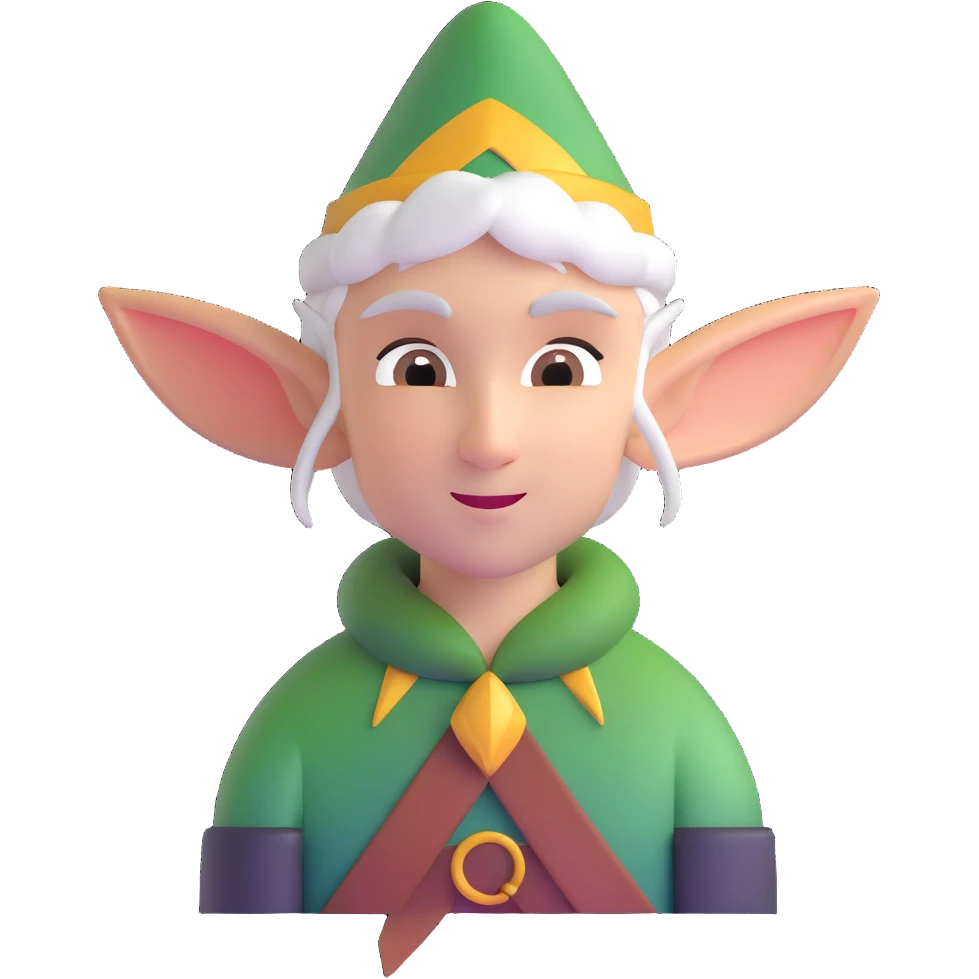 elf character with pointed ears emoji