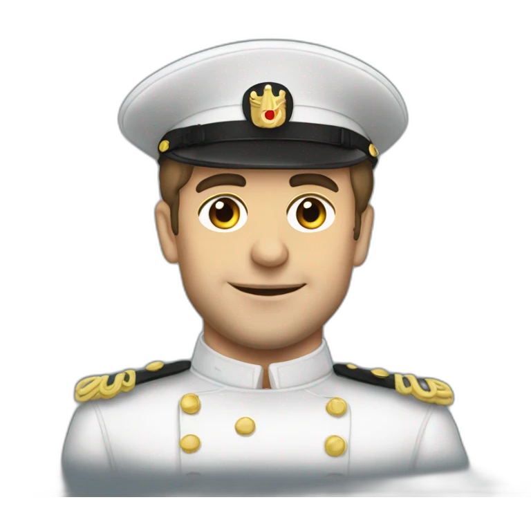 Macron sur marine emoji