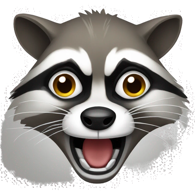 Angry raccoon emoji