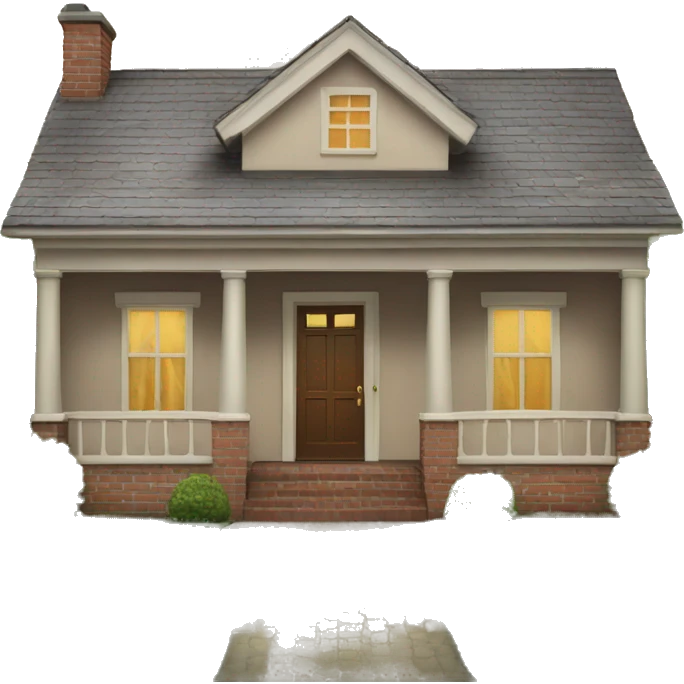 a house with its front door wide open, symbolizing an inviting or welcoming gesture emoji