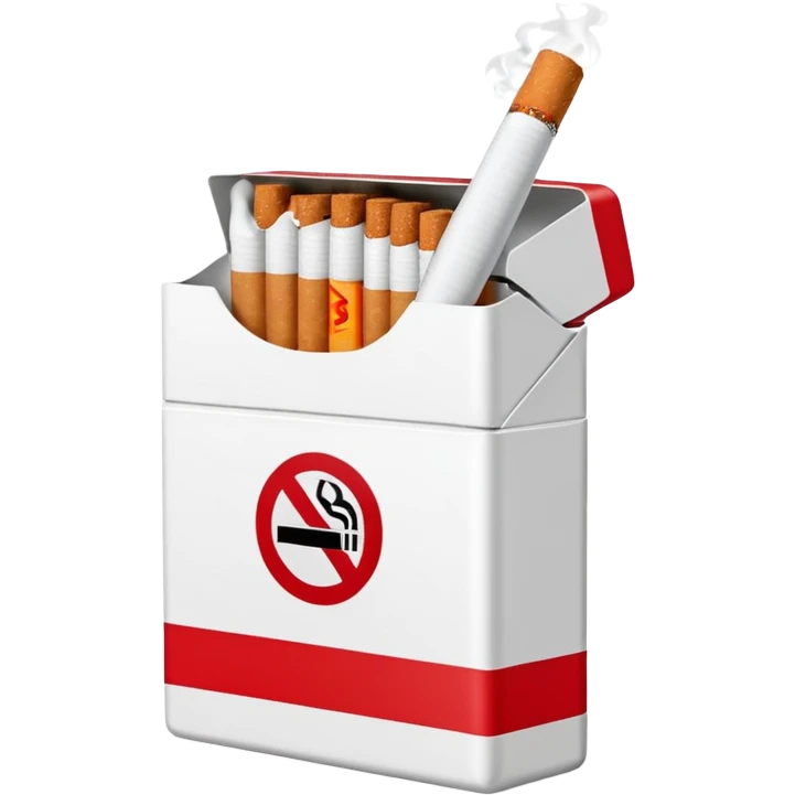 WITH A WHOLE PACK OF CIGARETTES
 emoji