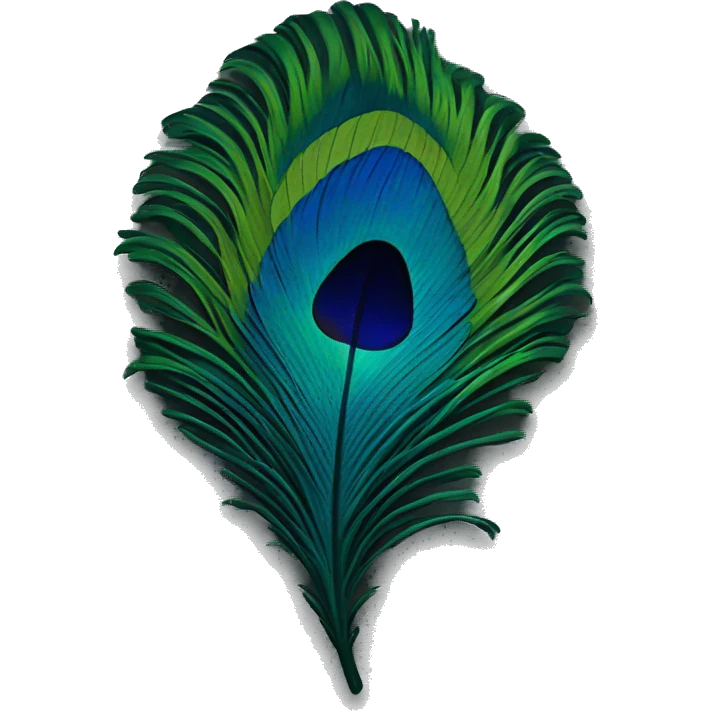 peacock feather emoji