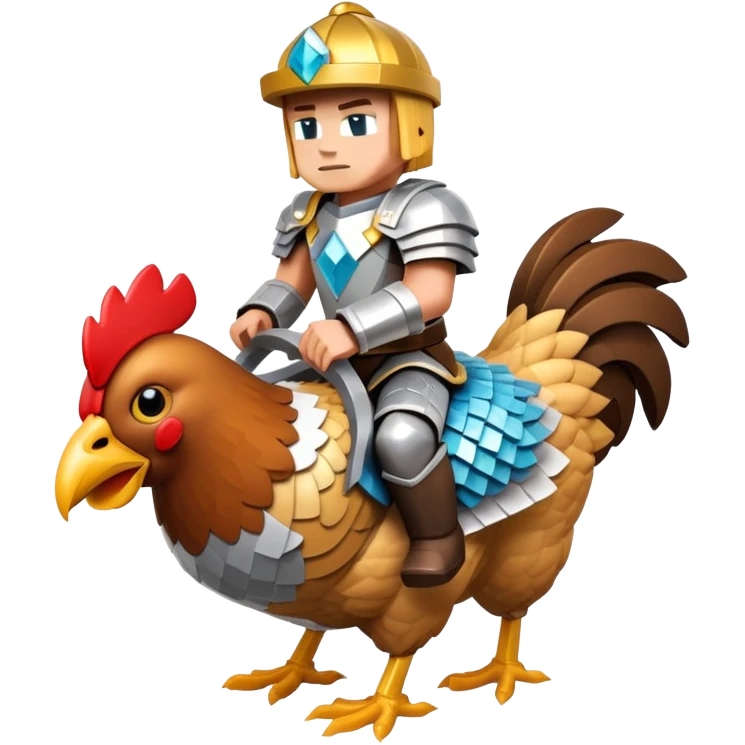 Minecraft chicken jockey emoji