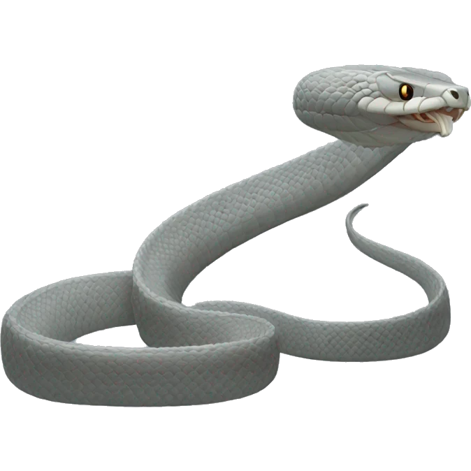 grey cobra snake emoji