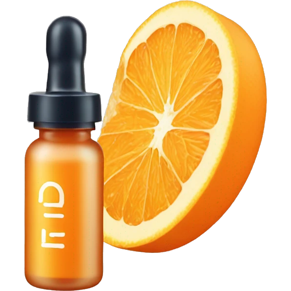 vitamin C and capsule serum emoji