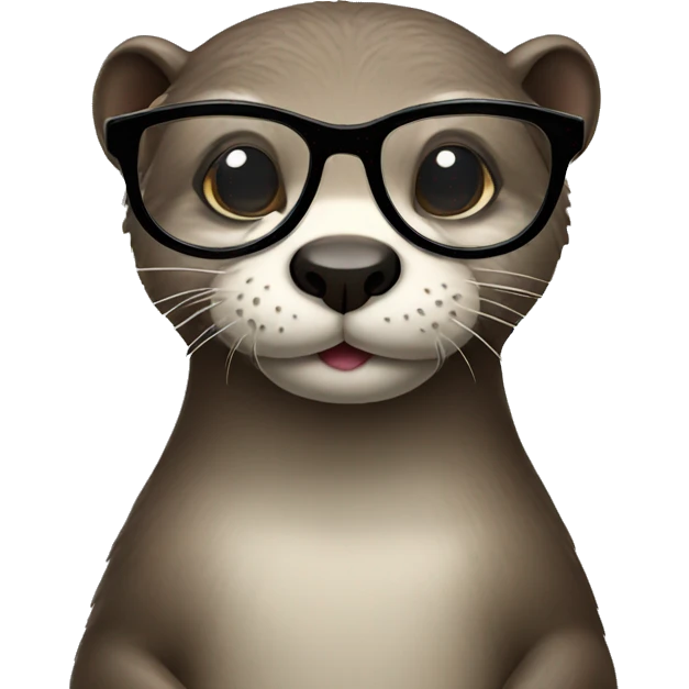 otter with glasses  emoji