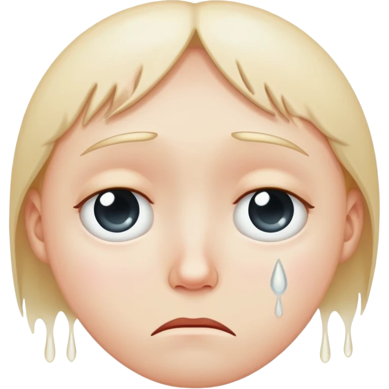 sad face with tear emoji