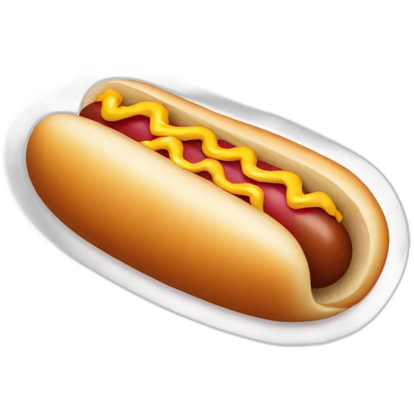 kissing hot dog emoji