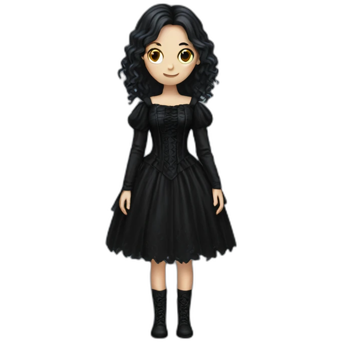 gothic dress emoji