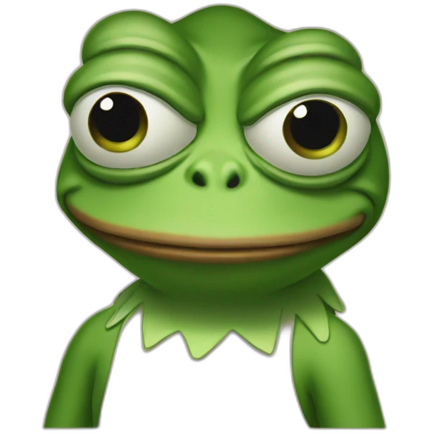 Pepe the frog judging you emoji