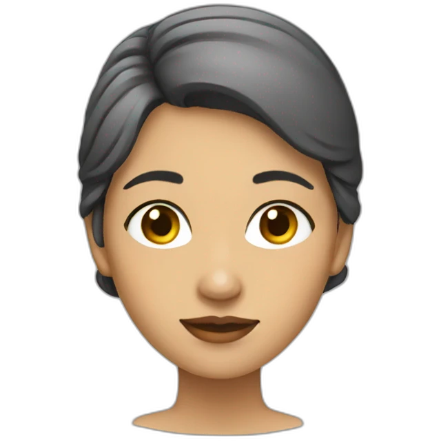 mujer pinta emoji