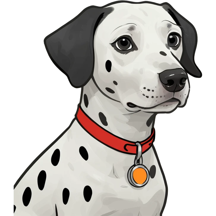 Dog dalmata  emoji