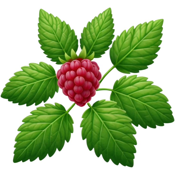 raspberry leaves emoji