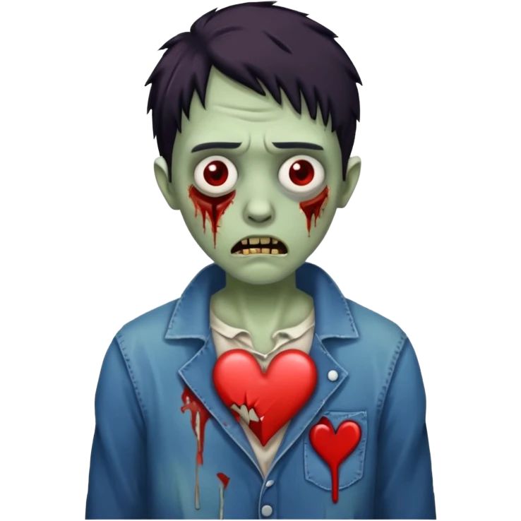 zombie heart broken emoji