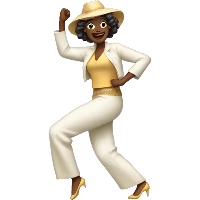 Lady dancing Bossa Nova emoji