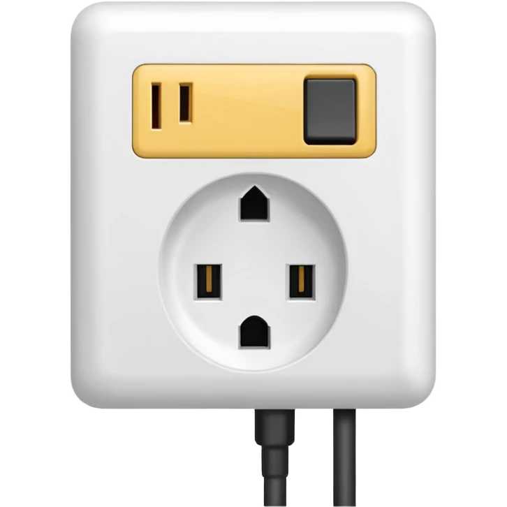 plug atached in an outlet emoji