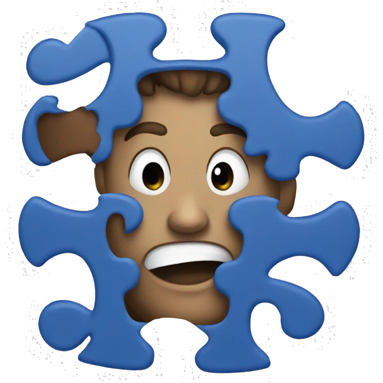 blue puzzle emoji
