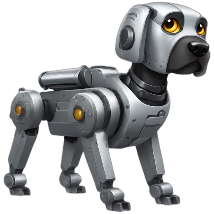 robot dog big gun emoji